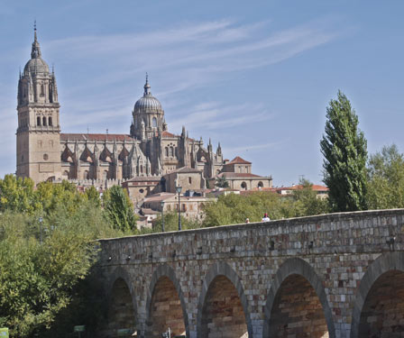 Salamanca Roman Bridge and Cathedral