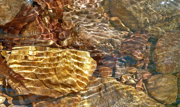 Stones in Flowing Creek