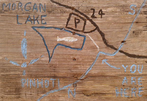 I Carved this Map of Morgan Lake.