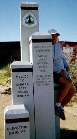 The monument at the Mexican Border.