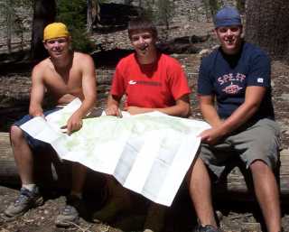 Three lost hikers.