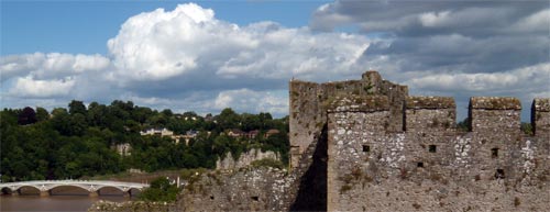 Chepstow Castle and Rennie's Bridge