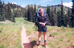 Jim in Jim Pass with Jim Peak in Background.