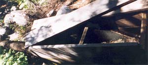 Wooden Aqueduct, still in use.